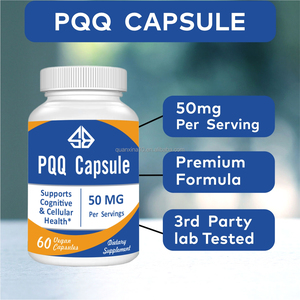 Cápsulas de PQQ (Piroloquinolina Quinona) OEM de 50 mg, suplemento para el apoyo inmunológico celular, la salud cerebral, la energía y el corazón para MUJERES - Product Image 3