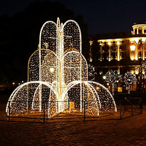 Lumières à motif de fontaine personnalisées, adaptant la couleur et le motif en cascade pour les hôtels, les parcs, les centres commerciaux et les événements de Noël - Product Image 1