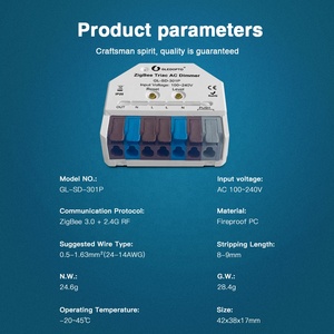 Gledopto Módulo de atenuación LED de CA inteligente Ultra- <span class=keywords><strong>Mini</strong></span> 100 ~ 240V Atenuadores ZigBee con compatibilidad con Alexa - Product Image 2