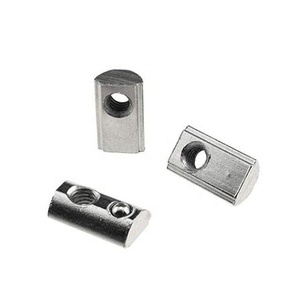 Écrou à demi-bille à <span class=keywords><strong>ressort</strong></span> en métal zingué M4 M5 M6 pour profilés aluminium 2020 - Product Image 2