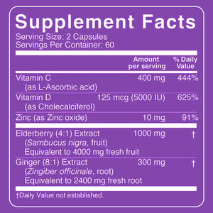 ODM OEM <span class=keywords><strong>Elderberry</strong></span>, витамин С и цинк, добавка для взрослых, 5 в 1, амбусука, черная Бузина, капсула, добавка для иммунной поддержки - Product Image 3