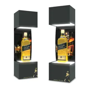 Rượu Sâm banh Tequila biểu tượng tùy chỉnh có thể sạc lại điều khiển LED ánh sáng chai trình bày hiển thị cho Pub hộp đêm LED chai glorifier