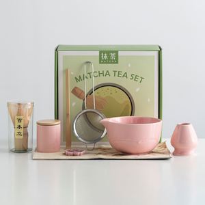 Kit de Ceremonia de Matcha Hecho a Mano: Tazón, Batidor de Bambú, Cuchara, Tamiz, Contenedor de Té, Kit de Té en Polvo, Accesorios Japoneses para Matcha - Product Image 2