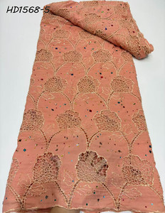 <span class=keywords><strong>2025</strong></span> son beyaz afrika fransız dantel kumaş işlemeli nijerya gipür tül dantel boncuklu kumaş için parti - Product Image 5