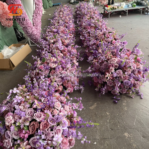 Nouveau design élégant, centre de table géant violet de 80 cm pour décoration de mariage - Product Image 1