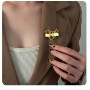 <span class=keywords><strong>Broche</strong></span> Personnalisée Infirmière Médecin en Acier Inoxydable, Cadeau Stéthoscope Médecin, Possibilité de Personnaliser le Nom - Product Image 5