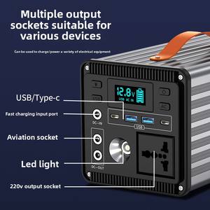 Batterie Externe Portable Solaire 220V au Lithium Fer Phosphate pour Urgences, Camping, Voiture et <span class=keywords><strong>Voyage</strong></span> - Product Image 4