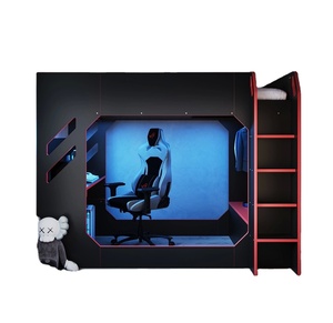Moderno per bambini podbed gaming letto a soppalco con scrivania singolo gamer letto a soppalco per il ragazzo e la ragazza camera da letto - Product Image 1