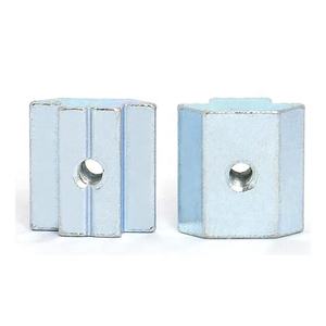 Sujetadores de perfil de aluminio, tuercas de bloqueo cuadradas, M4, M5, M6, M8, M10 t, tuerca en T de acero, ranura en T de 10mm - Product Image 3