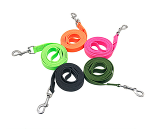 Nueva llegada de lujo PVC perro <span class=keywords><strong>Collar</strong></span> Correa colorida mascota impermeable Macaron correas perro <span class=keywords><strong>Collar</strong></span> y correa conjunto - Product Image 3