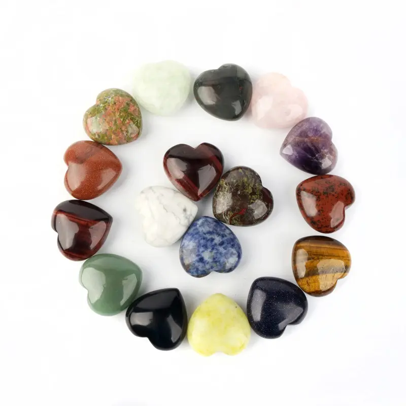 Hot Sale Crystals Healing Stones Ornament Variety Crystal Small Mini Heart Moon Star Crystal Craft