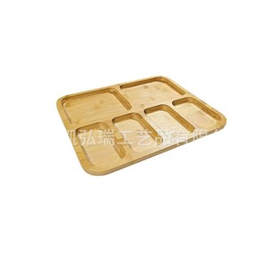 Utensilios de cocina de madera con tapa transparente, bandeja para frutas, carne y repostería, tabla de cortar queso de madera con múltiples compartimentos - Product Image 5