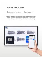98 Zoll 4K UHD Interaktives Indoor-Flachbildschirm-Panel mit Android 14, Smart Meeting Board, Infrarot-Touch, 20-Punkt-Dual-Stift für Einzelhandelsgeschäfte