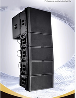 Haut-parleur professionnel 10 pouces Double Line Array Active Neo Magnet Metal Shell Impédance 8ohm pour les performances de concert en plein air