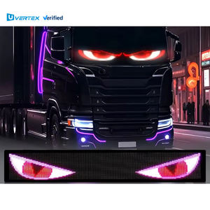 車のリアウィンドウガラス用LEDディスプレイ悪魔ダイナミックアニメーション目フレキシブル車の点滅 - Product Image 1