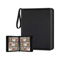 Carpeta MIO Premium de 9 Bolsillos con Cierre Superior de Cuero PU para Tarjetas Coleccionables, para Accesorios de Tarjetas TCG