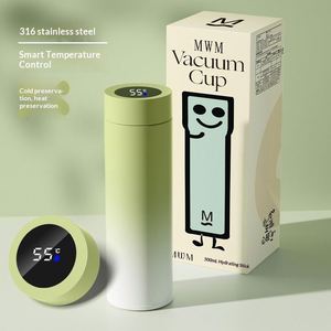 Business <b>Gift</b> Custom Logo Smart Digital Temperature Display 316 Stainless Steel Vacuum Insulated Thermos Flask Water Bottle - Product Image 2