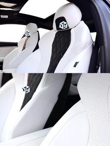 Para BMW M3 Fundas de asientos delanteros M5 Asientos delanteros y traseros Cuero y material de fibra de carbono Tipo de piezas de asiento - Product Image 4