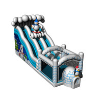 Joyeux Noël Décoration Extérieure Imperméable Noël Jumper Unisexe Videur Jeu Gonflable Noël Toboggan