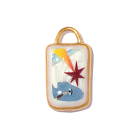 D570 Breloques Émail Peintes à la Main Tendance, Pendentifs en Acier Inoxydable Papillon, Cœur Porte-Bonheur, Étoile, Accessoires DIY pour Fête d'Enfants