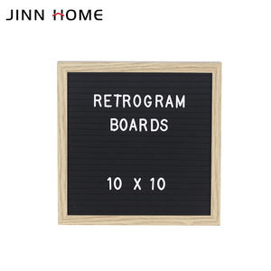 Couleur personnalisée feutre lettre babillard usine vente MDF bricolage en bois intérieur publicité affiche affichage 10*10 - Product Image 2