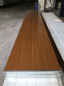 Màu gỗ PU tạo bọt nhiệt phá vỡ tấm cách nhiệt cho cắt cửa nhà để xe - Product Image 5