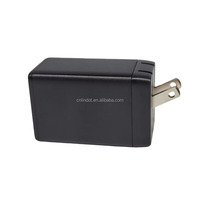 Pengisi Daya Cepat Universal 65W PD 3.0 SCP Perlindungan OTP 2 Port USB-C 1 Port USB-A Colokan Dinding Lipat US EU UK 3-Pin Travel