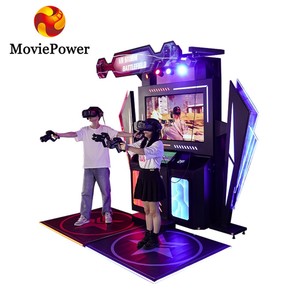 VR Storm <span class=keywords><strong>Battlefield</strong></span> <span class=keywords><strong>2</strong></span> Giocatori Multigiocatore 360 Gradi 9D VR Macchina da Gioco Sparatutto con Pistola Simulatore Arcade Domestico - Product Image 1