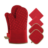 Gants de four en silicone, gants de cuisine, gants de barbecue personnalisés, gants ménagers