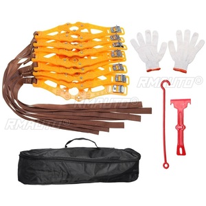 Chaînes à neige universelles pour voiture, 4/8 pièces, ceinture de pneu de voiture en TPU, chaîne antidérapante, sangles antidérapantes d'urgence pour pneus de voiture - Product Image 2