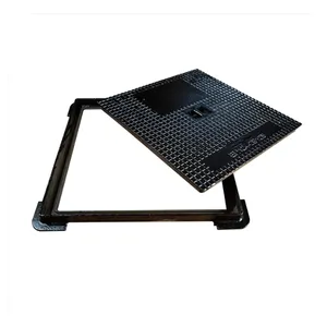 Unterstützung für kundenspezifisches langlebiges leichtweiliges eisen-Manhole-Geländer-Gitter-Set Gitter C250 D400 B125 Verbundmannlochabdeckung