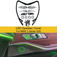 11 couleurs de lumière d'ambiance pour BMW G20 Nouvelle Série 3, couvercle de haut-parleur LED, tweeter de gamme moyenne, son stéréo HiFi, décoration et relooking