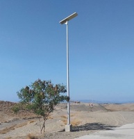 Lampadaire solaire LED sans fil tout-en-un étanche IP66 avec cadre en aluminium 30W 40W 60W 80W 100W 120W 150W