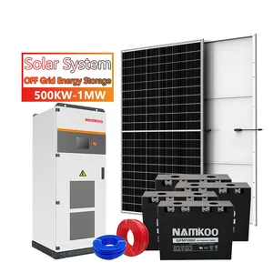 태양 전원 100 kw 패널 태양 광 시스템 에너지 그리드 배터리 저장 1mw 태양 광 발전소