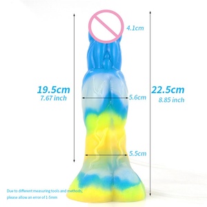 YOCY New Squirting Anal Dildo Luminous Animal Penis Wireless <b>Vibrator</b> Ertotic Sex Toys for Women USB Rechargeable Masturbator - Product Image 6