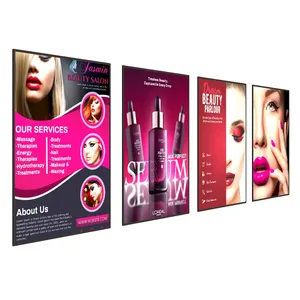 <span class=keywords><strong>T</strong></span>ùy chỉnh <span class=keywords><strong>t</strong></span>ừ hiển thị ánh sáng Hộp dấu hiệu hình ảnh Áp phích chủ sở hữu Led Slim Acrylic Treo <span class=keywords><strong>T</strong></span>ường Khung cho A1 A2 A3 A4 Kích thước - Product Image 2