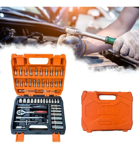 Kit d'outils de réparation automobile 53 pièces : Clé à cliquet, douilles et tournevis 1/4 - Référence 001 - Ensemble d'outils complet pour mécaniciens - Product Image 2