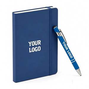 Custom Printed PU Leather <b>Notebook</b> A5 A6 Size Thread Binding <b>Notebook</b> Office School Paper Cover Journal <b>Diary</b> - Product Image 1