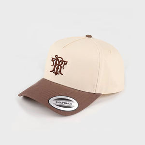 Gorra de béisbol snapback de 5 paneles personalizada, estilo <span class=keywords><strong>9forty</strong></span> A-frame, de algodón bicolor, bordada - Product Image 4
