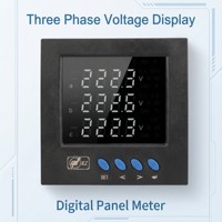 Compteur de puissance numérique multifonction triphasé LED Ydkz SEM7220 72x72mm Classe 0.5 RS485 Modbus-RTU Industriel