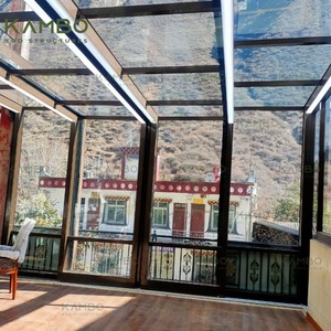 Moderne Électrique Automatique Mobile Maison En Verre Sun Room Serre Structure En Aluminium Rétractable Coulissant Serre Villas - Product Image 6