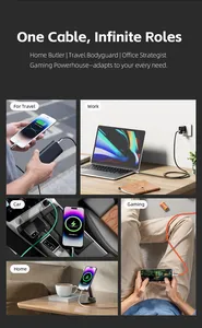 Qkz tc999 2m Type-C để Type-C điện thoại di động 240W siêu nhanh sạc cáp <span class=keywords><strong>Flash</strong></span> Dòng dữ liệu cho Samsung <span class=keywords><strong>iPhone</strong></span> Xiaomi máy tính bảng - Product Image 6