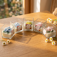 Bougie artisanale de luxe en cire de soja parfumée aux fleurs, personnalisable avec votre propre marque, vente en gros, parfum idéal pour la maison, cadeau