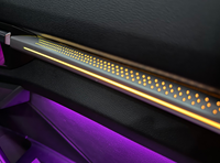Kit d'éclairage d'ambiance LED 64 couleurs 12V amélioré pour Audi A3 8Y 2021-2024, éclairage de tableau de bord/portes, garantie 1 an