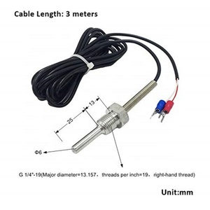 Cảm biến nhiệt độ Hy cho máy nén trục vít G1/4 máy nén PT100 K <span class=keywords><strong>E</strong></span> J t Loại cặp nhiệt điện <span class=keywords><strong>probe</strong></span> cho máy nén khí-200-420c - Product Image 5