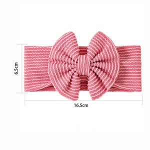 Diademas Elásticas de Nailon para Bebés, con Rayas, Suaves, de 15*7 cm, para Recién Nacidos, Accesorios para el Cabello, Venta al Por Mayor OEM - Product Image 5