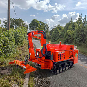 Factory Direct Remote Control Trimmer Crawler Hedge <b>Tree</b> <b>Cutting</b> <b>Machine</b> Roadside Vegetation Maintenance Four Cylinder Diesel - Product Image 1
