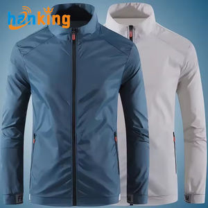 Ehanking Veste en peau pour hommes Manteaux de sports de plein air pour hommes Vestes de pêche et de randonnée imperméables et respirantes - Product Image 1