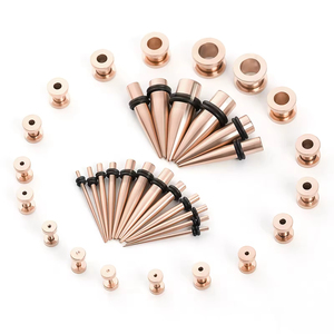 Joyería para el cuerpo de acero inoxidable con 36 juegos de brocas cónicas para perforación de orejas, para niños, bodas y compromisos - Product Image 5