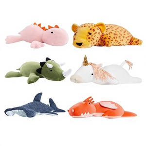 Peluche <span class=keywords><strong>Dinosaure</strong></span> lestée transfrontalière avec rembourrage en polyester et coton PP, chauffage au micro-ondes, unisexe, vente en gros - Product Image 1